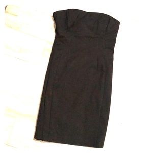 EXPRESS pleaded strapless dress